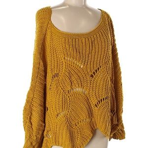 Scalloped Yellow Sweater